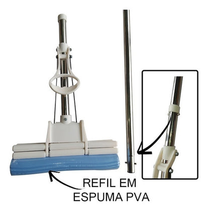 Kit Rodo Mágico Branco+1 Refil Extra (Disponibilidade: Imediata)