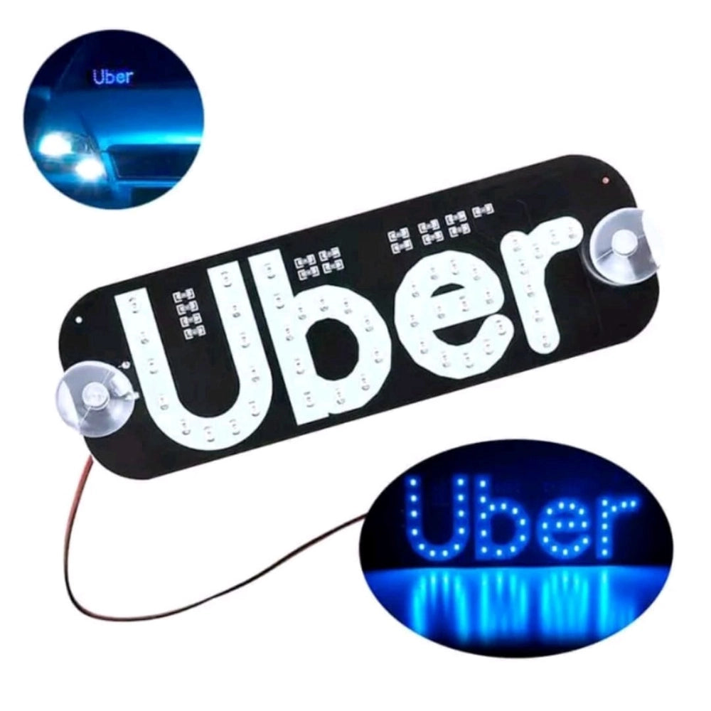 Placa Letreiro Uber Led
